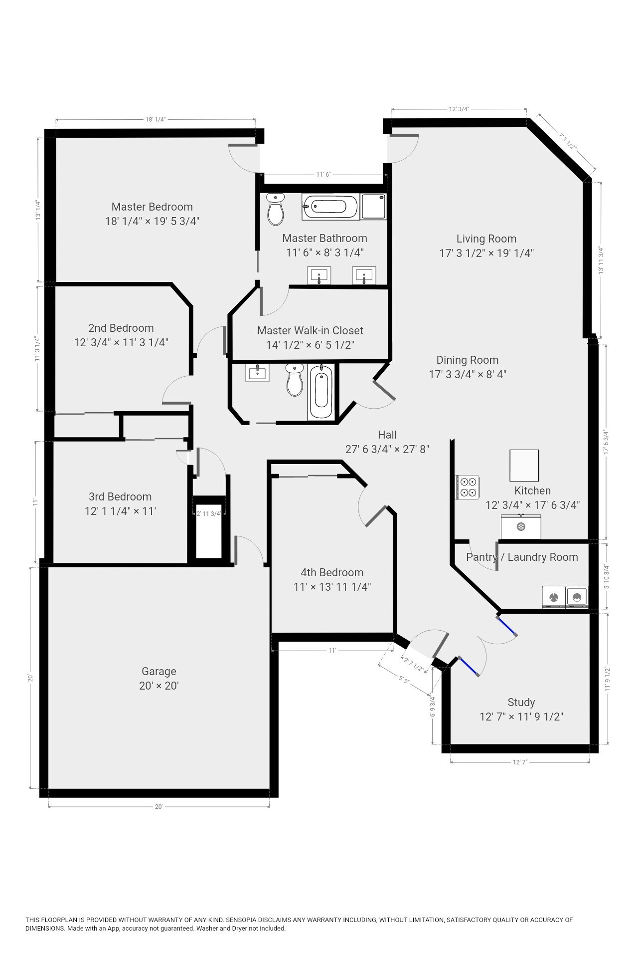 Floorplan - 1405 Amber Day Dr