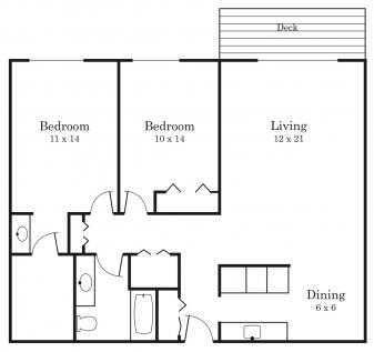 2 BR/ 1 BA - Chelsea Park