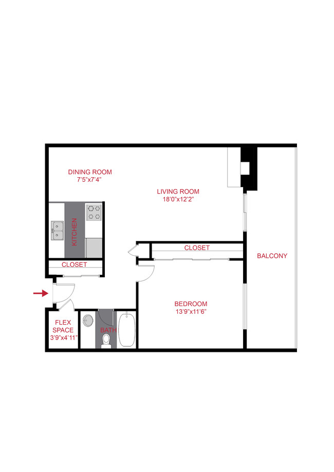 Floorplan - 1265 Downing