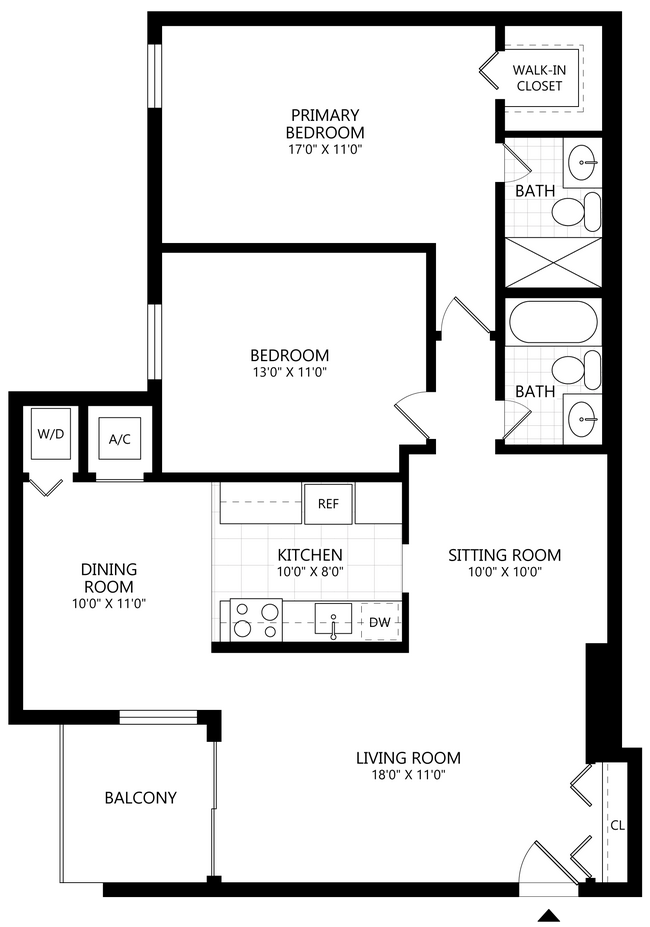 Floorplan - PeachTree of McLean