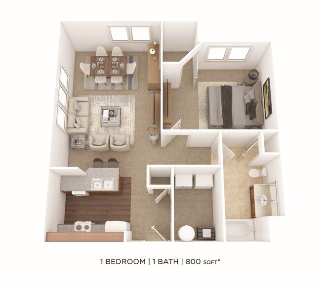 Floorplan - Green Lake Apartments and Townhomes