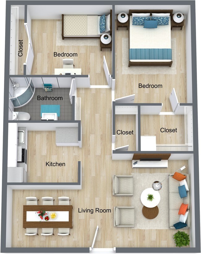 Floorplan - Decker Place Apartments