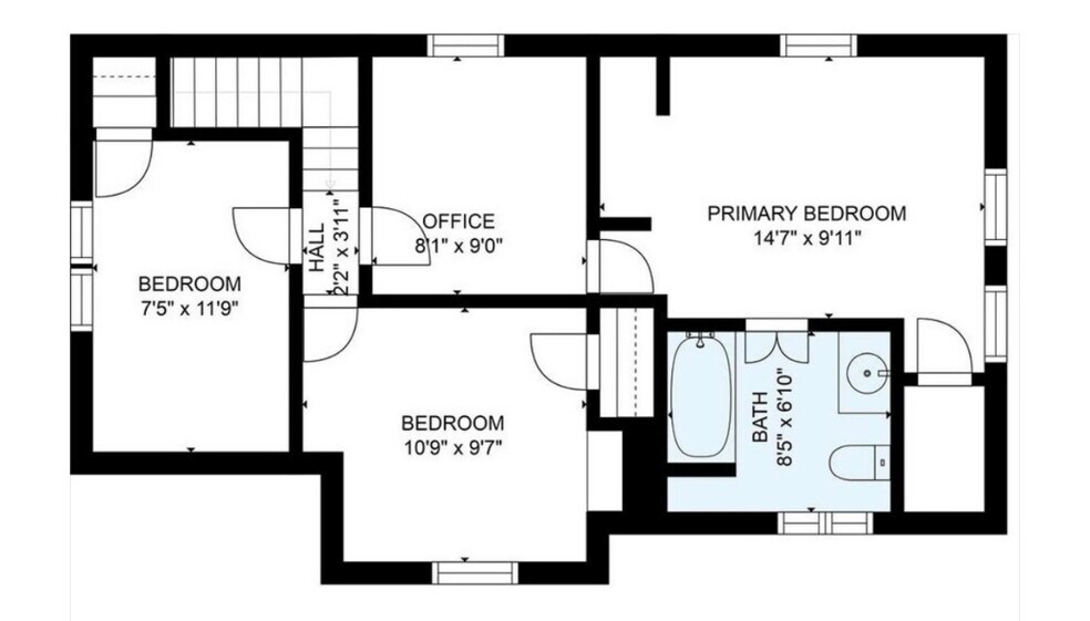 2nd floor office can be also used as guest room - 17 S Pine St
