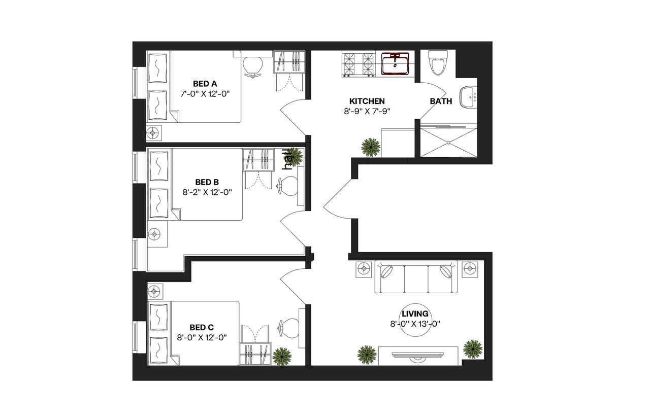 Building Photo - Room in Shared 3 bed/1 bath home