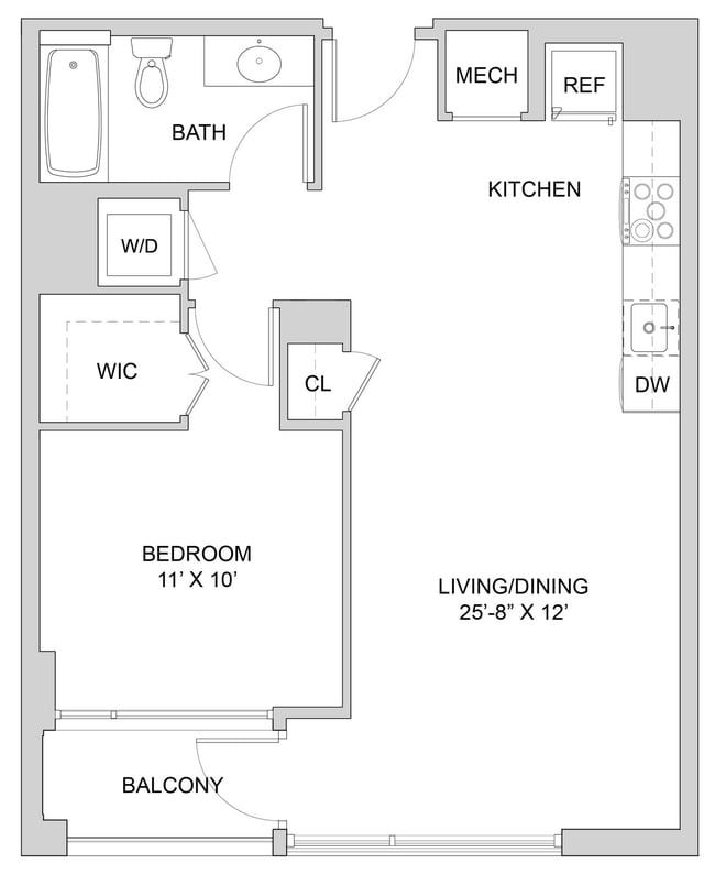 Floorplan - The Modern at Art Place