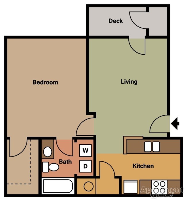 1BR/1BA - Jefferson School Apartments