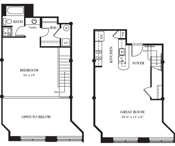 AC-E_1Bed_1Bath_960 Sq Ft - American Cigar