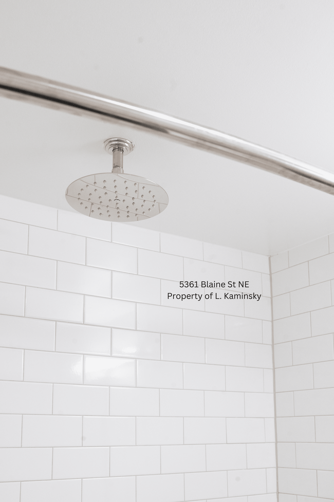 Rainfall shower head - 5361 Blaine St NE