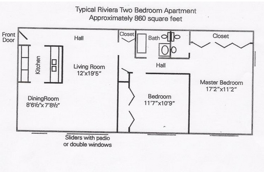 2BR/2BA - Riviera Apartments