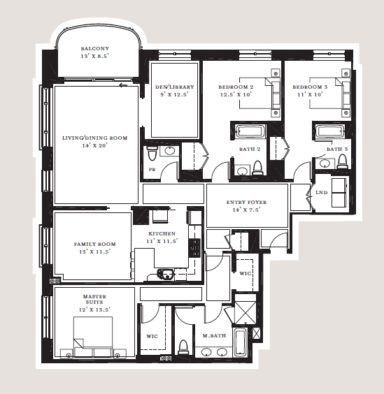 Floorplan - Ten East Delaware