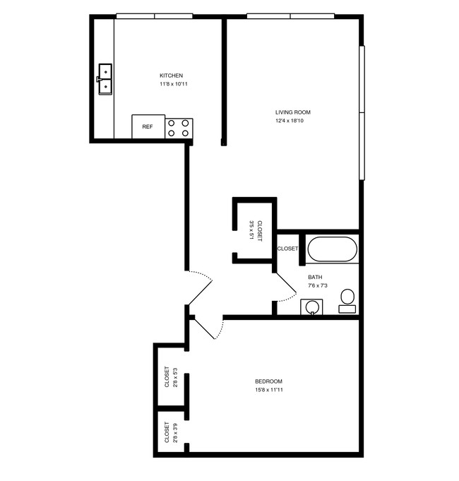 Floorplan - 3718 W Fullerton