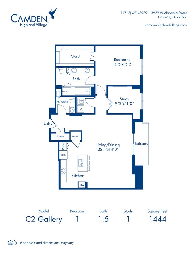Floorplan - Camden Highland Village