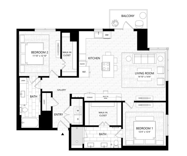 Floorplan - The Everett Nashville Yards