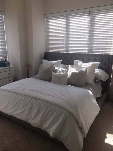 Large corner master bedroom with stately windows and large closet. - 3433 Steel Yard Court