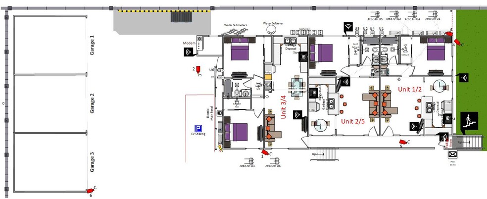 Site Plan of the Building - 10023 Pomering Rd