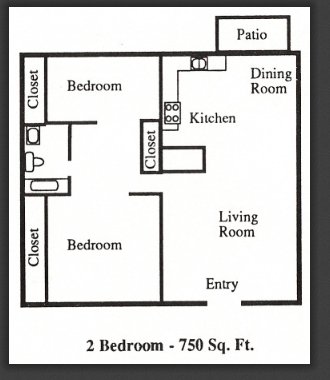 2BR/1BA - Village Park Apartments