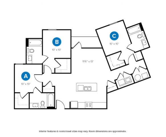 3 Bed, 3 Bath Vista - Yugo Atlanta Summerhill