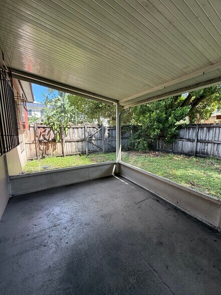 Back patio and private yard - 670 NE 132nd St