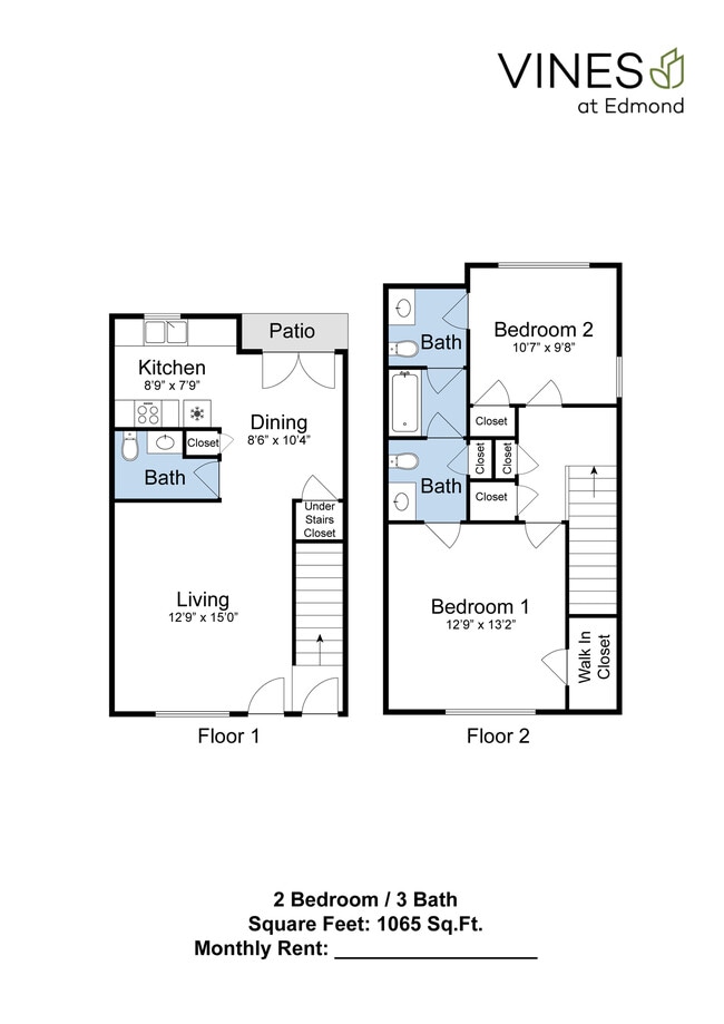 2 x 1.5 TH - Vines at Adams