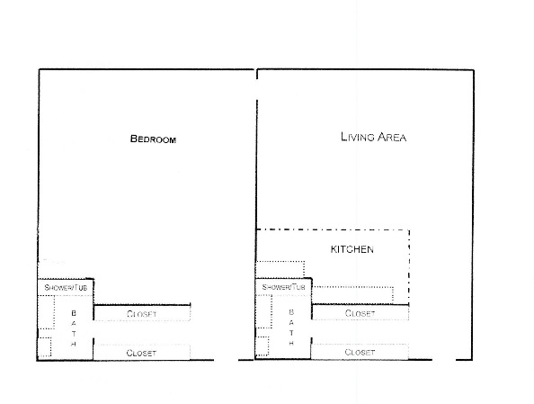 1 Bedroom 2 Bath - Albany Court: 55+ Senior Community