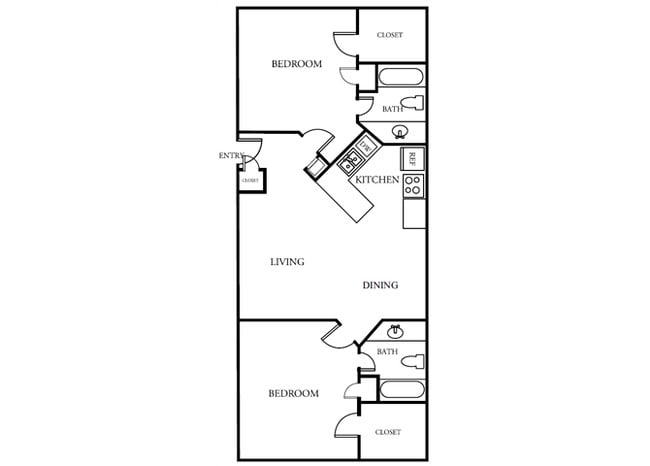 Floorplan - The Gardens Apartments