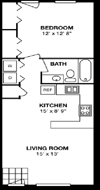 1BR/1BA - Lakeside Manor Apartments 55+