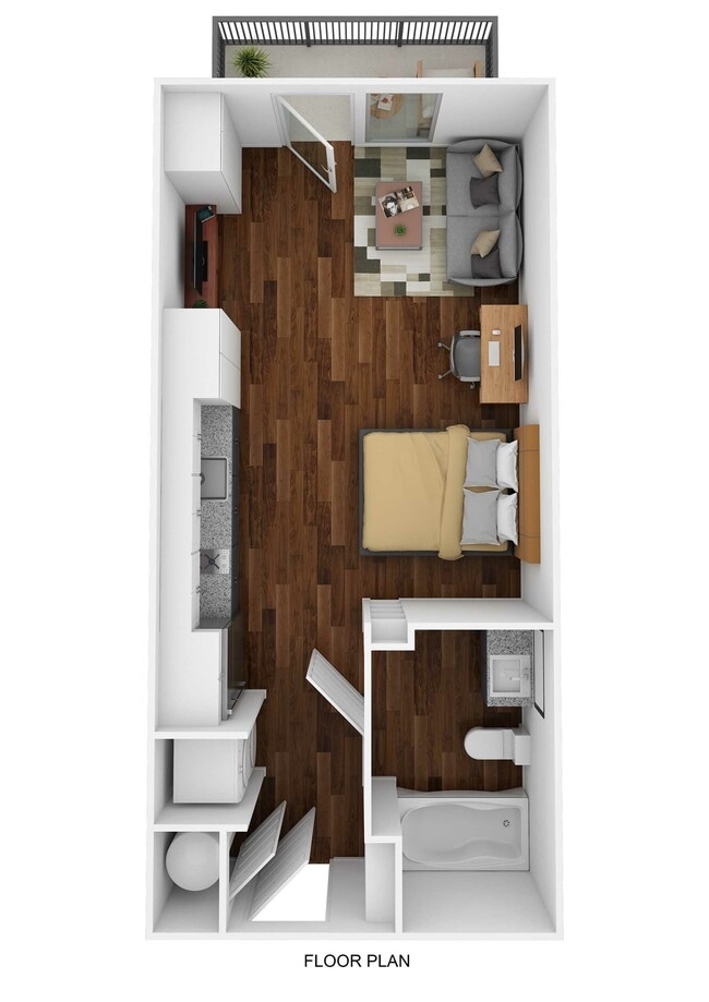 East Village S2 Floor Plan - The Drake