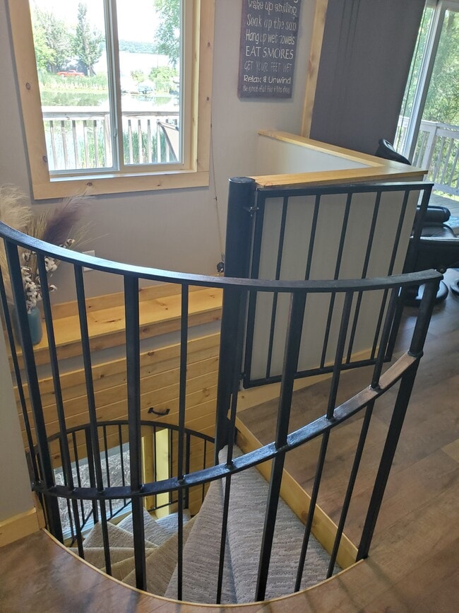 Only staircase view from upper level (kitchen, bedrooms, living area, full bath) - 18629 Langly Ave N