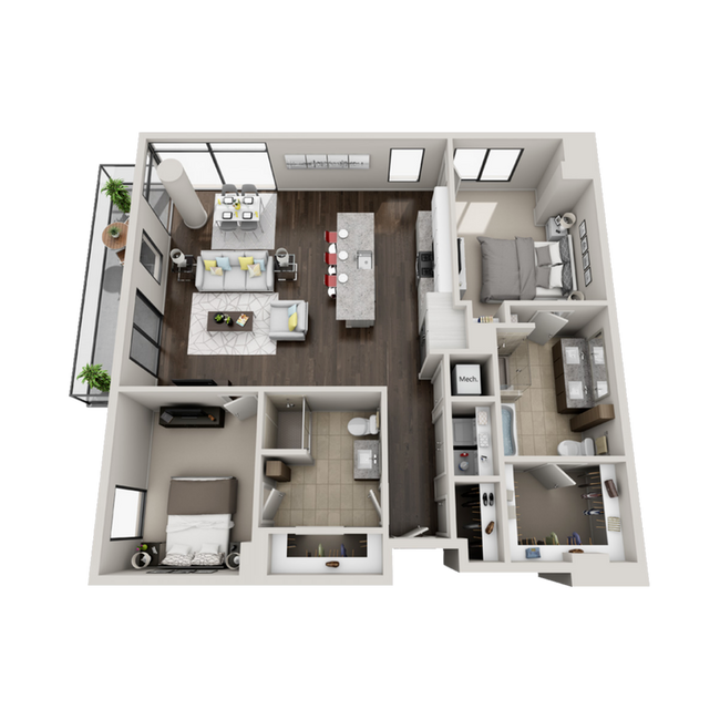 B1 floor plan - Hayworth