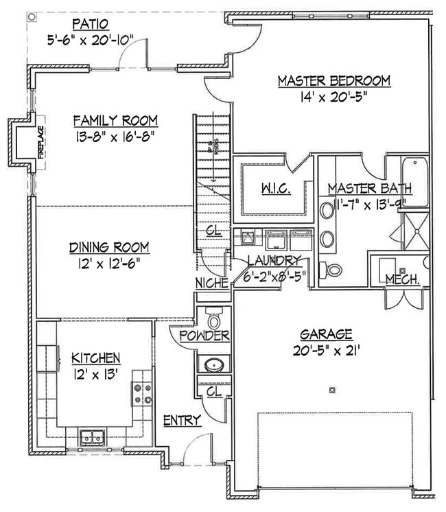 Floorplan - Darlington Court Apartments