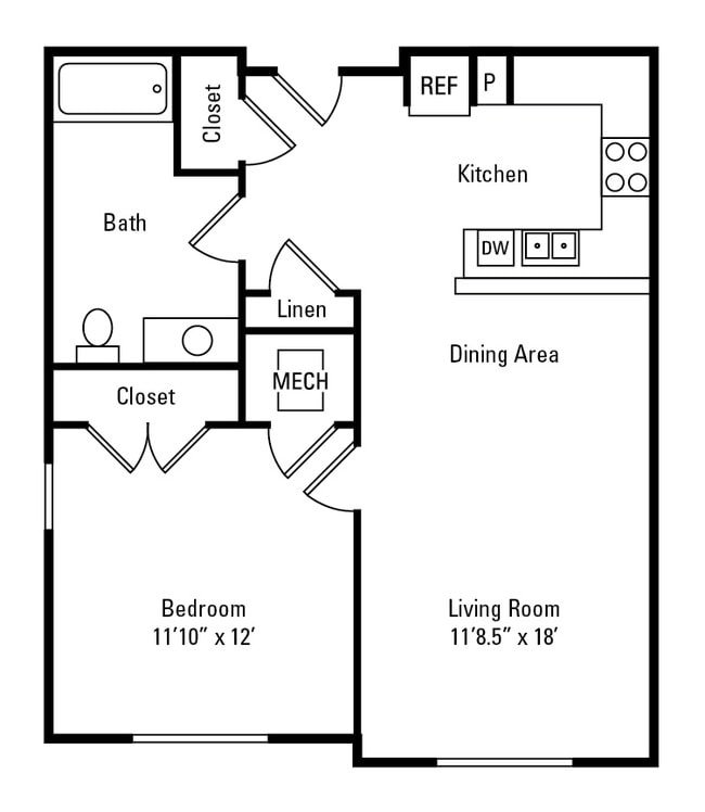 Floorplan - The Marquis at the Woods Apartment Homes