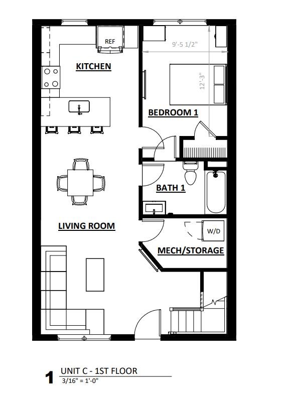 Floorplan - Ivy Ridge Townhomes
