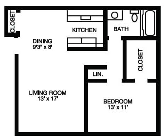 Floorplan - Metropolitan Lafayette Flats