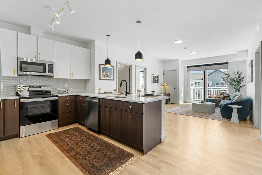 Model Unit Kitchen - Rye Apartments