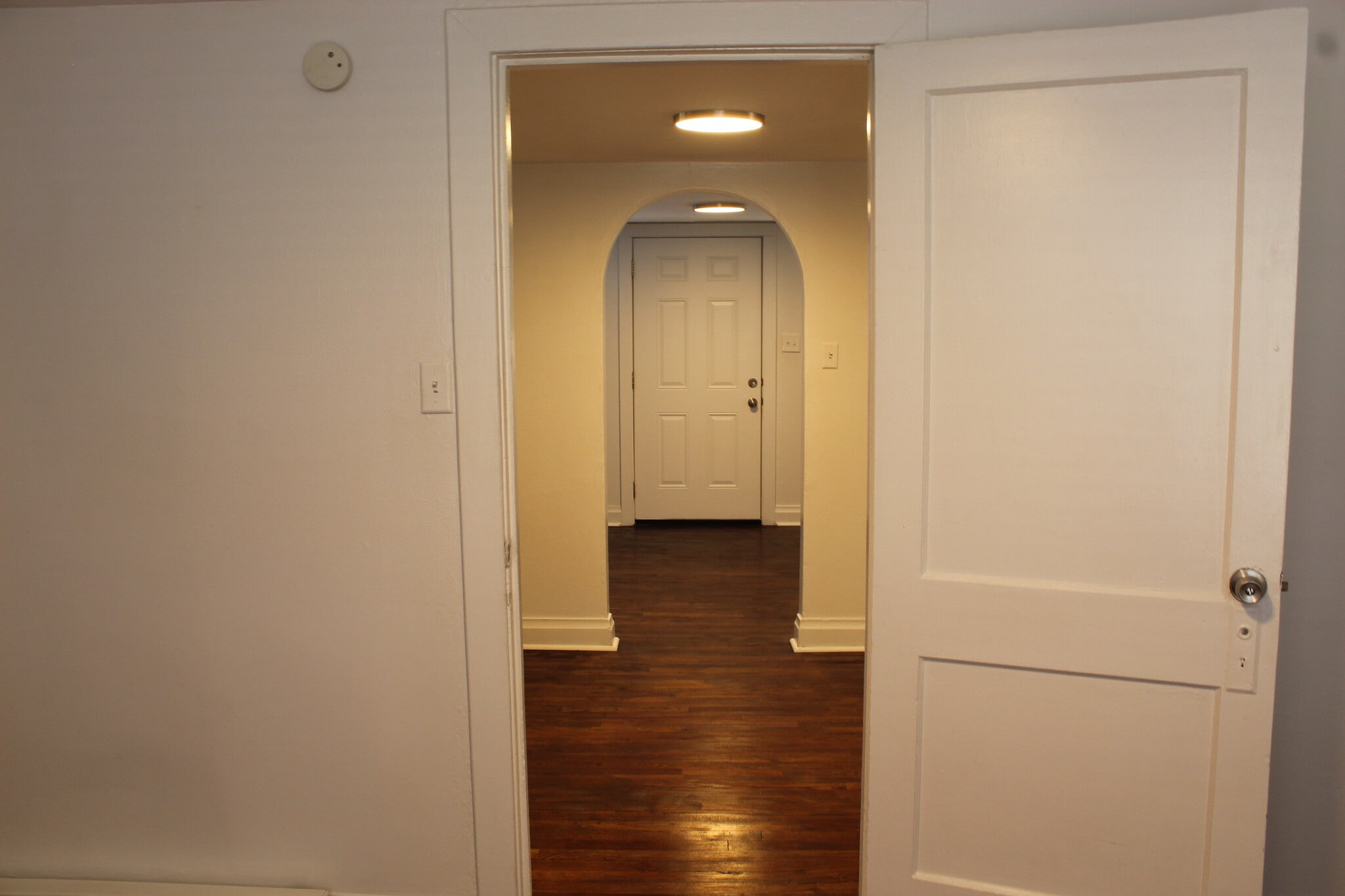 This unit has hardwood floors throughout. - 1309-C Jones Avenue