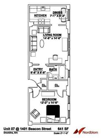 1BR/1BA - The Regent Apartments