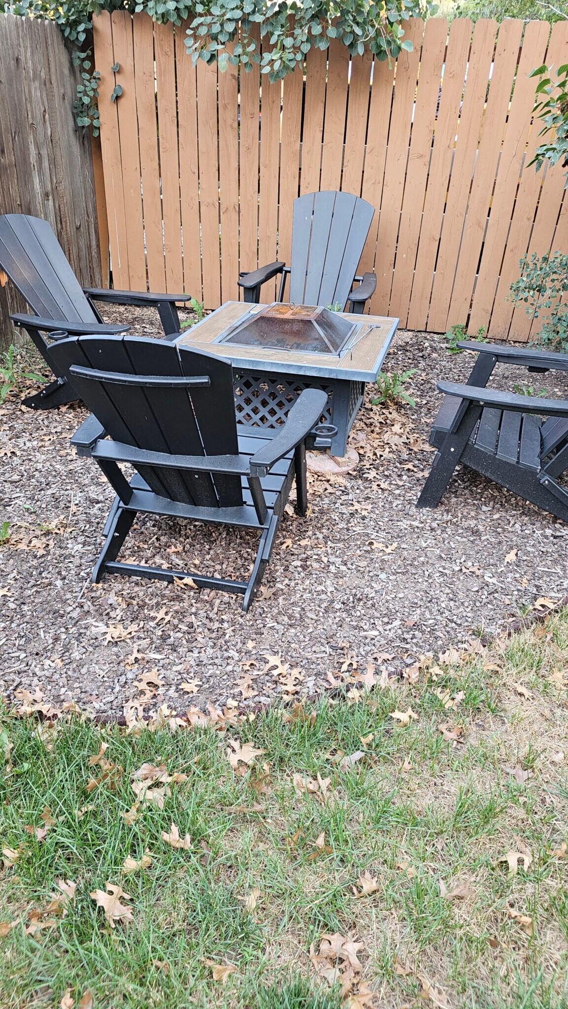 wood burning fire pit with outdoor seating - 6782 Swadley Court