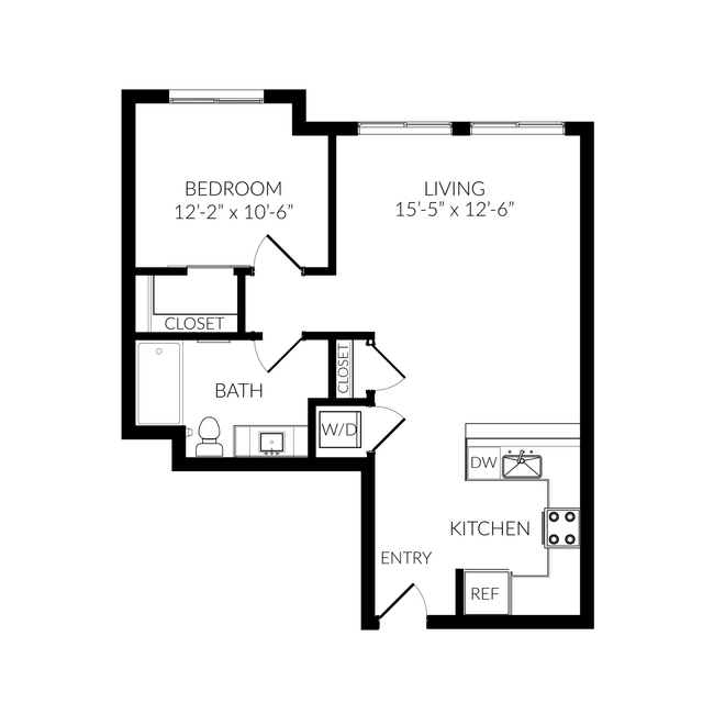 Floorplan - Huntington Apartment Homes