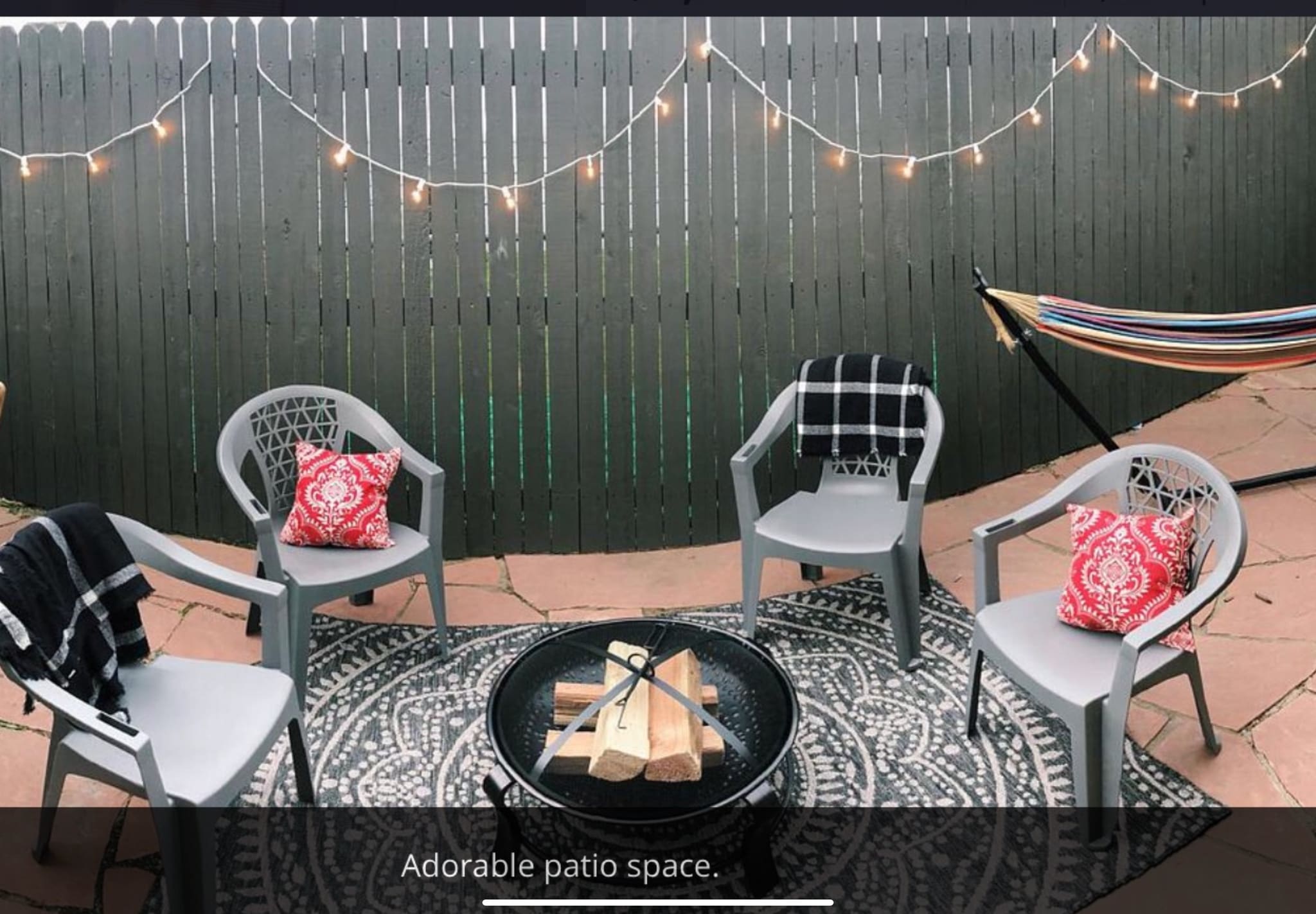 Private fenced flagstone patio off kitchen - 5019 W 34th Ave