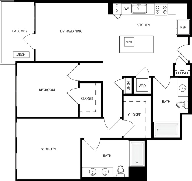 Floorplan - Mara Pacific Beach