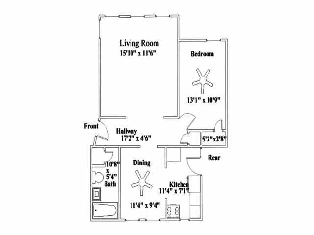 Floorplan - 425-431 N. Humphrey Ave.