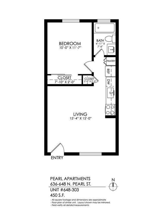 Floorplan - Pearl Apartments