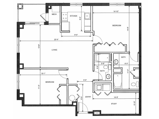 2BR/2BA - Sofi Danvers