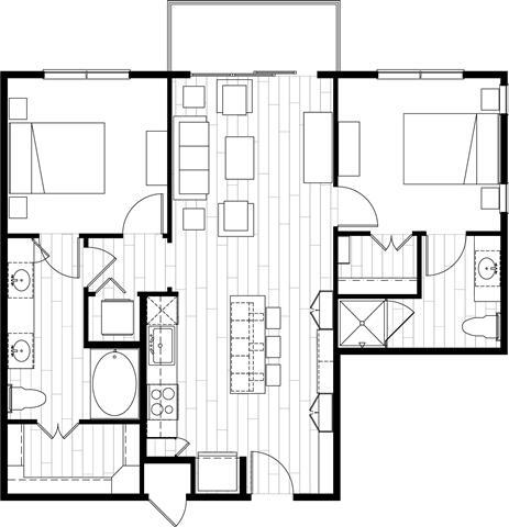 Floorplan - Augusta Flats