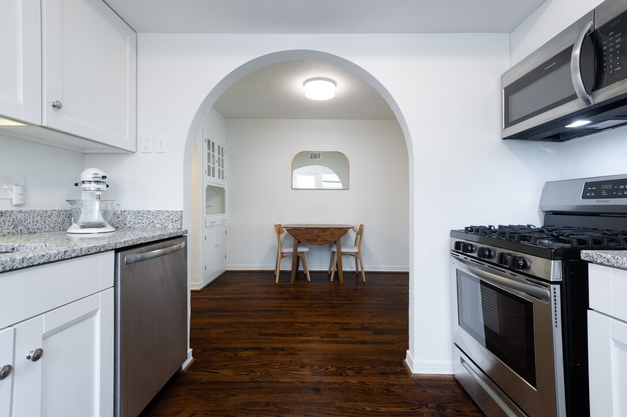 View from kitchen to dining area - 3509 Asbury St