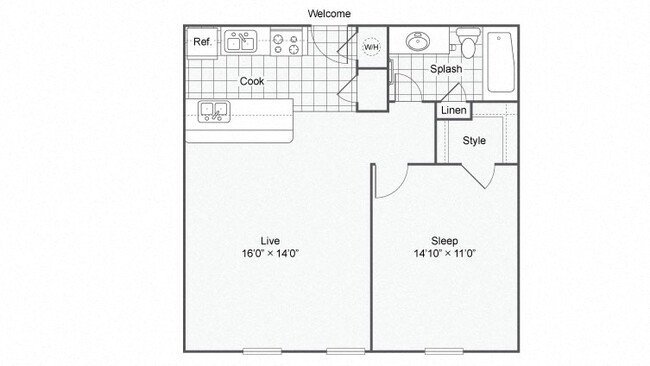 Floorplan - The Hub at Baton Rouge