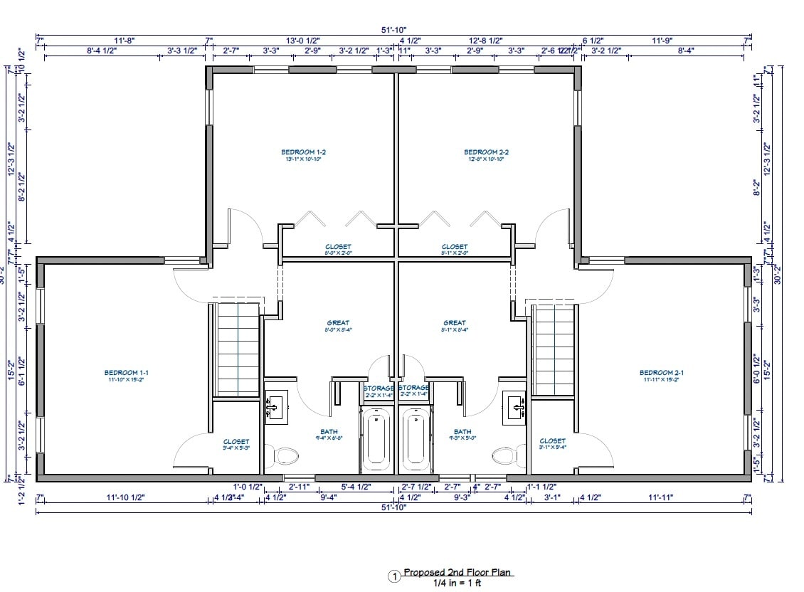 Secodn floor Space with Bedrooms - 159 Broad St