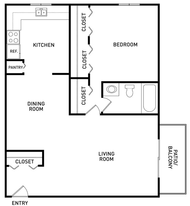 Floorplan - Capitol Villa Apartments