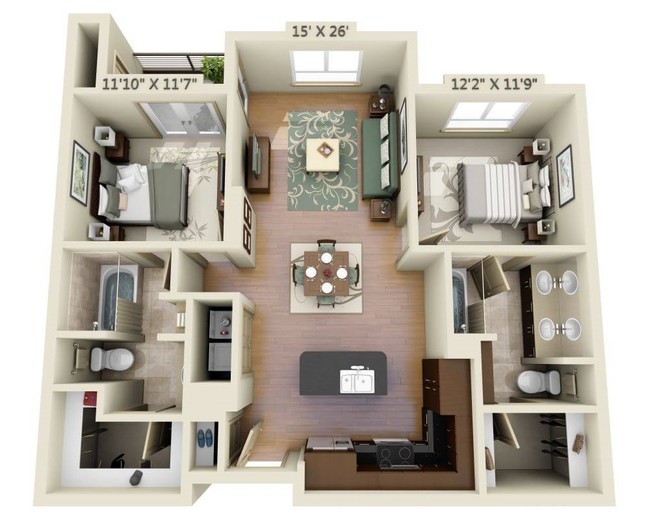 Two Bedroom G - 1818 Platinum Triangle