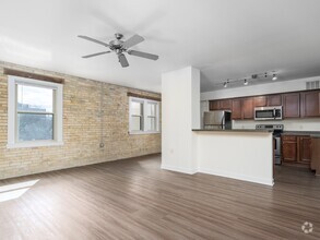 2 Bed + Den / 1 Bath - 1,500 SF - Living & Kitchen - Albion